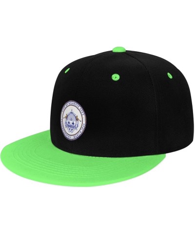 Seal of Atlantic City Snapback Hat for Men Women Baseball Cap Trucker Flat Bill Hats Dad Caps Green $10.18 Baseball Caps