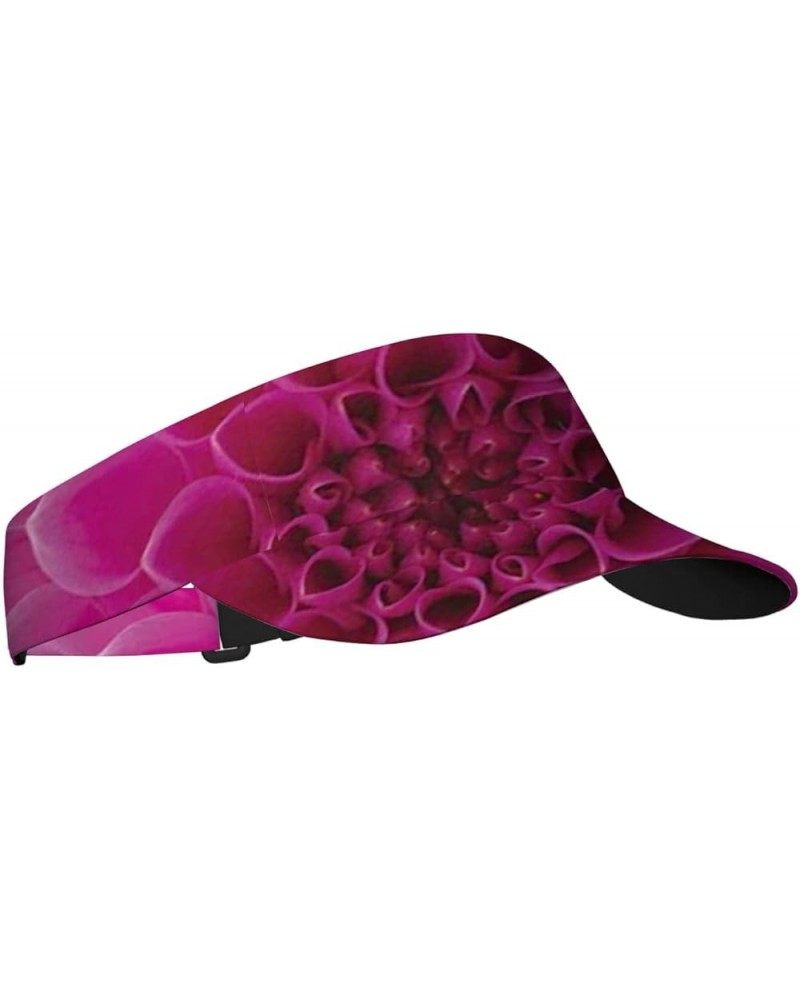 2024 Sports Sun Visor Hats,Twill Adjustable Caps for Men Women Pink_27 $18.80 Sun Hats