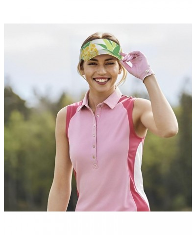 2024 Sports Sun Visor Hats,Twill Adjustable Caps for Men Women Pink_27 $18.80 Sun Hats