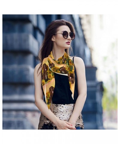 Women's Square Silk Scarf Neckerchief Scarves Headscarf Shawl Polyester Wrap Multi 3 $10.11 Scarves