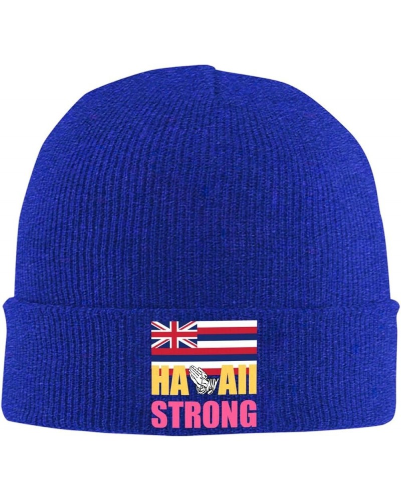 Pray for Maui Hawaii Winter Warm Knit Hat - Soft, Classic,Stretchy Beanie Cap Black Blue $15.09 Skullies & Beanies