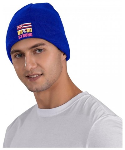 Pray for Maui Hawaii Winter Warm Knit Hat - Soft, Classic,Stretchy Beanie Cap Black Blue $15.09 Skullies & Beanies