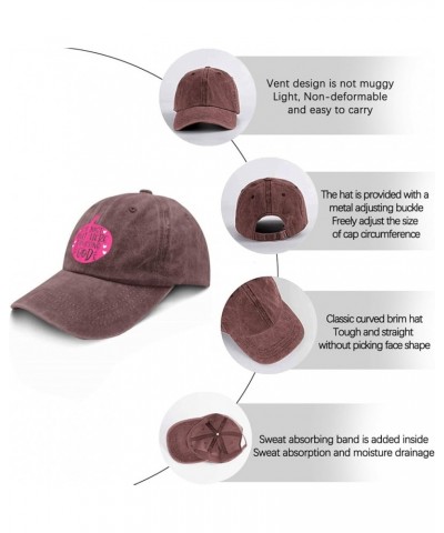 Im Just Out Here Trusting God Trucker Hat Hats for Men Fashion Pigment Black Hats for Women Gifts for Women Outdoor Wine Red ...