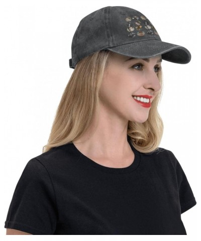 Washed Cowboy Baseball Cap Snapback Hats Adjustable Dad Hat Trucker Hats for Women Men Black Black $11.79 Baseball Caps