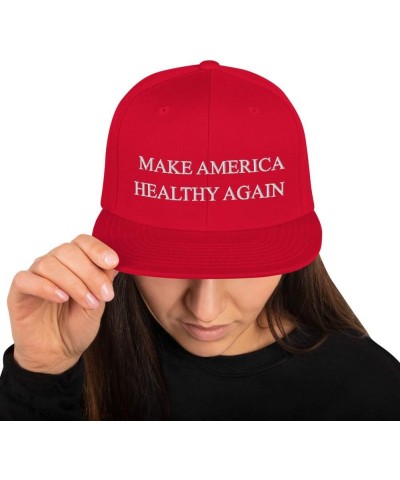 Make America Healthy Again snap Back hat Red $15.08 Baseball Caps