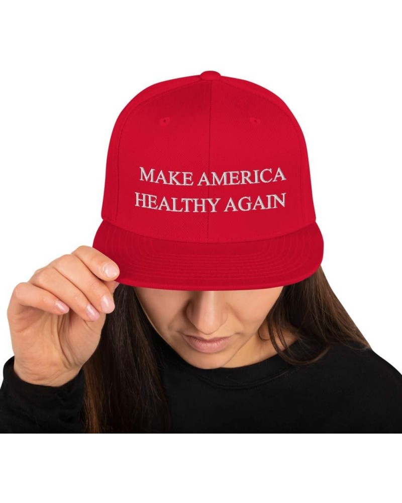 Make America Healthy Again snap Back hat Red $15.08 Baseball Caps