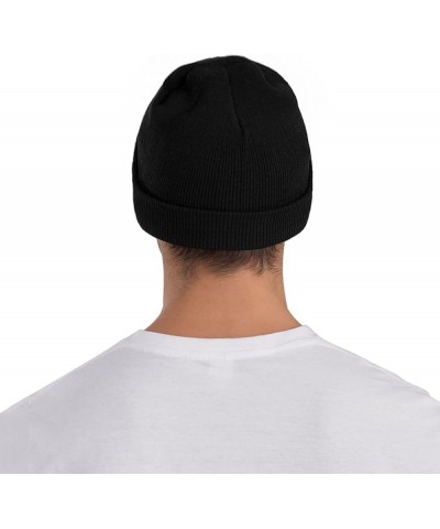 Winter Knit Hat Cap for Men Women, Adopt Don't Shop Unisex Beanie Hat Cuffed Skull Cap Warm Ski Hats Black Black $6.75 Skulli...