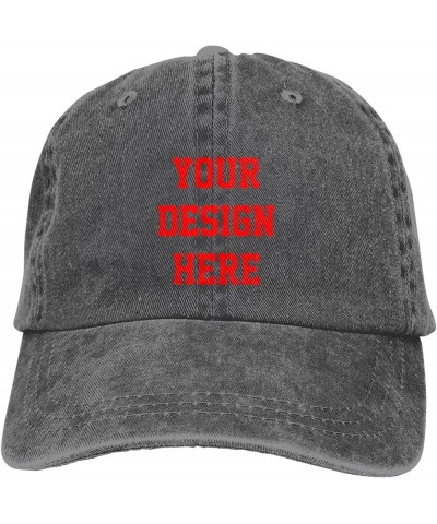 Custom Hats Add Your Own Text Name Logo Photo Hat Deep Heather $6.94 Baseball Caps