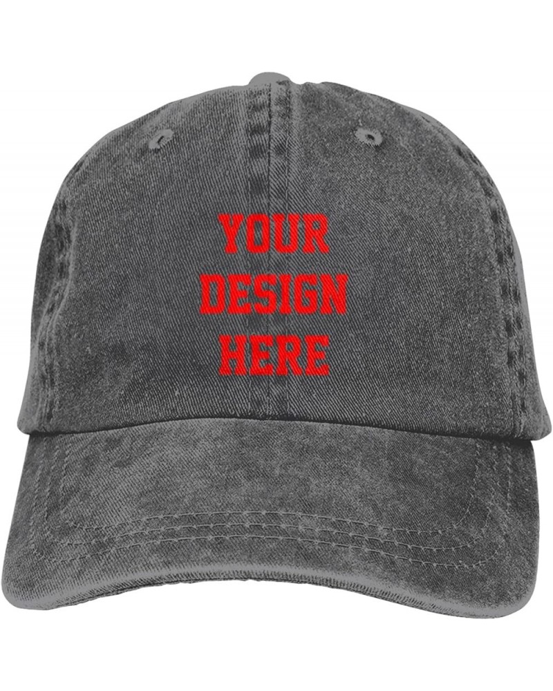 Custom Hats Add Your Own Text Name Logo Photo Hat Deep Heather $6.94 Baseball Caps