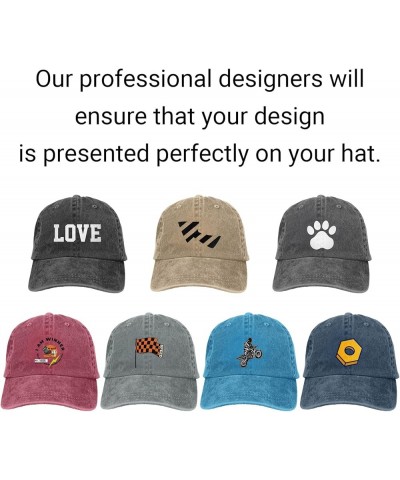 Custom Hats Add Your Own Text Name Logo Photo Hat Deep Heather $6.94 Baseball Caps