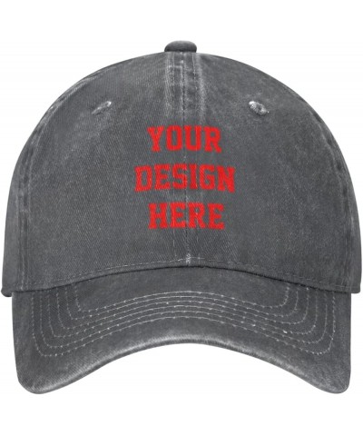 Custom Hats Add Your Own Text Name Logo Photo Hat Deep Heather $6.94 Baseball Caps