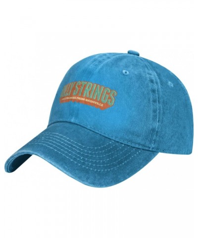 Billy Music and Strings Baseball Cap Vintage Washed Plain Trucker Dad Hats for Men and Woman Sun Hat Blue $12.47 Baseball Caps