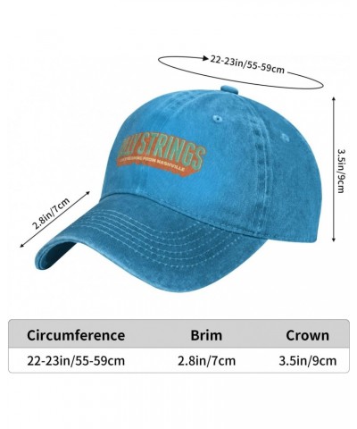 Billy Music and Strings Baseball Cap Vintage Washed Plain Trucker Dad Hats for Men and Woman Sun Hat Blue $12.47 Baseball Caps