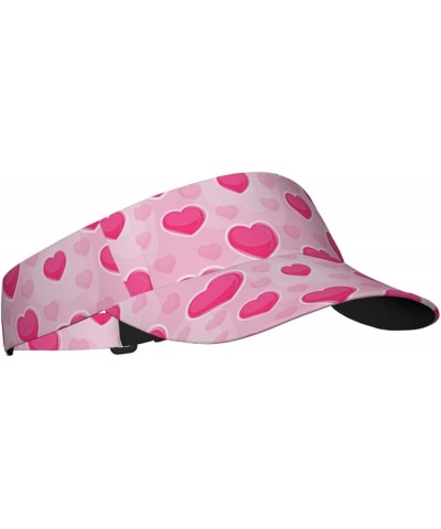 Cute Valentine's Day Hat Red Heart Sports Sun Visor Hats Adjustable Sun Caps for Men Women Teens Valentine Hearts-l00000004 $...