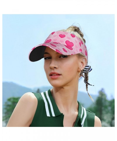 Cute Valentine's Day Hat Red Heart Sports Sun Visor Hats Adjustable Sun Caps for Men Women Teens Valentine Hearts-l00000004 $...