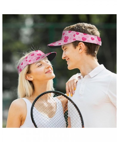 Cute Valentine's Day Hat Red Heart Sports Sun Visor Hats Adjustable Sun Caps for Men Women Teens Valentine Hearts-l00000004 $...