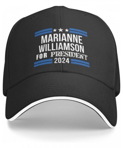 Marianne-Williamson 2024 Election Comfortable Sandwich Bill Cap Perfect for Leisure Black $12.24 Baseball Caps