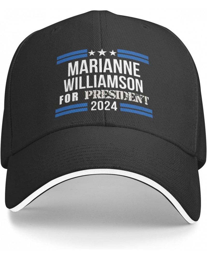 Marianne-Williamson 2024 Election Comfortable Sandwich Bill Cap Perfect for Leisure Black $12.24 Baseball Caps