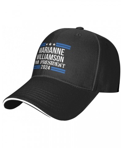 Marianne-Williamson 2024 Election Comfortable Sandwich Bill Cap Perfect for Leisure Black $12.24 Baseball Caps