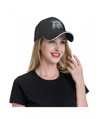 Marianne-Williamson 2024 Election Comfortable Sandwich Bill Cap Perfect for Leisure Black $12.24 Baseball Caps