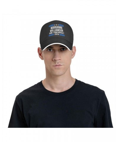 Marianne-Williamson 2024 Election Comfortable Sandwich Bill Cap Perfect for Leisure Black $12.24 Baseball Caps