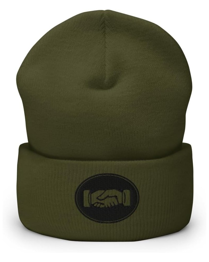 Psi Upsilon Fraternity Beanie: Premium Quality Soft Turbo Acrylic Campus Wear for Pride & Warmth, Winter Hat Olive Psi Upsilo...