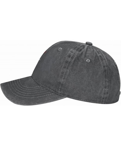 Deicides Baseball Cap Vintage Adult Washed Denim Hat Cotton Adjustable Unisex for Outdoor Sports Black Deep Heather $11.12 Ba...