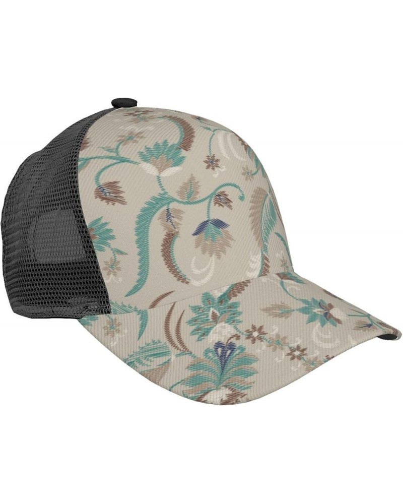 Paisley Curved Brim Mesh Baseball Cap Casual Sun Hat All Seasons for Unisex 7paisley 15 $8.63 Baseball Caps