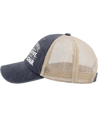 Some People Just Need A High-Five Trucker Hat Women Funny Mesh Baseball Cap for Summer Purplish Blue04 $8.69 Baseball Caps