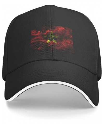 Smoke Style Flag of Vietnam Baseball Cap for Men Women Adjustabl Unisex Golf Dad Hat Black $9.80 Baseball Caps