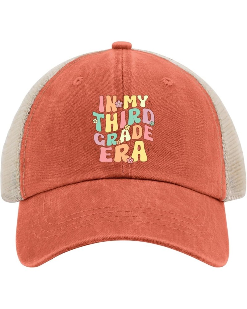 in My Third Grade Era Trucker Hat Funny Golf Hats AllBlack Running Hat Gifts for Women Cool Hats Saffron02 $10.34 Sun Hats