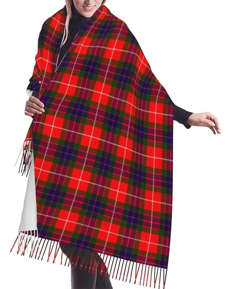 Winter Warm Wrap Shawl Gala Water District Tartan Print Scarves Blanket Scarf For Women Men Fraser Modern Tartan $14.49 Scarves