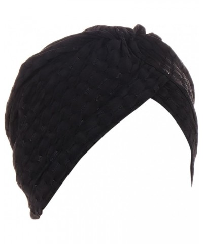 Women Turbans Knot Pre Tied Bonnet Cap Headwraps Hats Hats for Small Heads Women 1-black $10.30 Skullies & Beanies