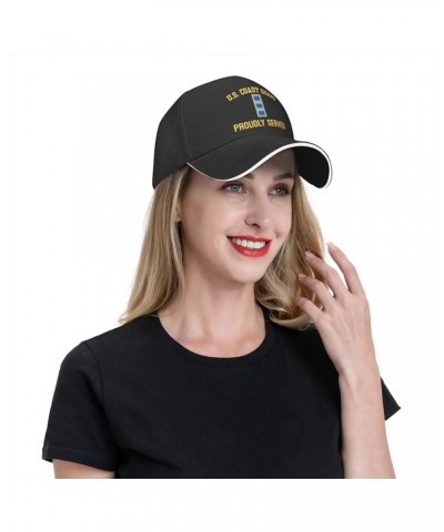 US Coast Guard Cwo-4 Chief Warrant 4 Unisex Baseball Caps Sandwich Caps Dad Hat Casual hat Black $11.81 Baseball Caps