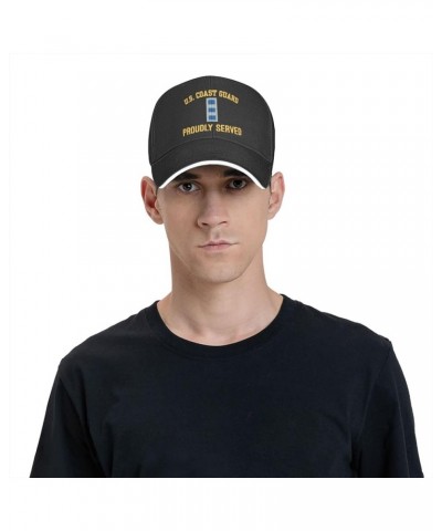 US Coast Guard Cwo-4 Chief Warrant 4 Unisex Baseball Caps Sandwich Caps Dad Hat Casual hat Black $11.81 Baseball Caps