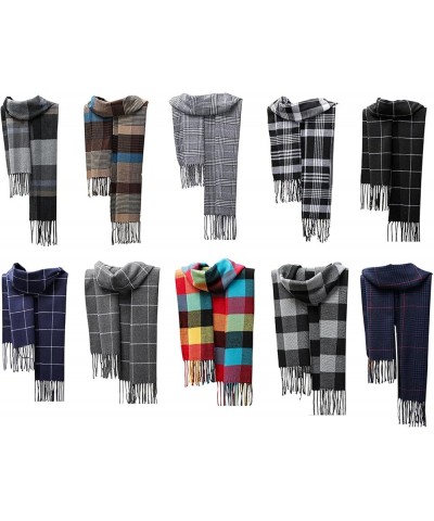 Classic Checked Scarf Teenagers Shawl Cashmere Like Scarf Women Winter Neck D $8.00 Scarves