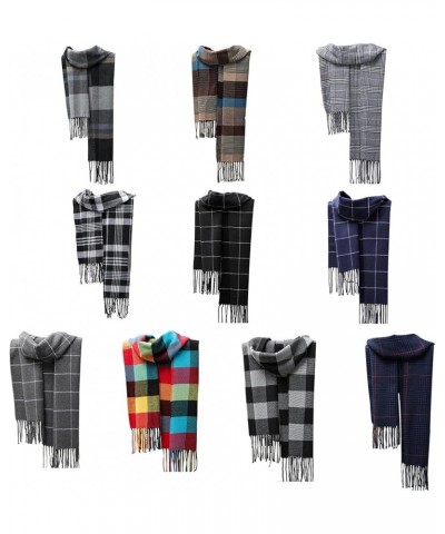 Classic Checked Scarf Teenagers Shawl Cashmere Like Scarf Women Winter Neck D $8.00 Scarves