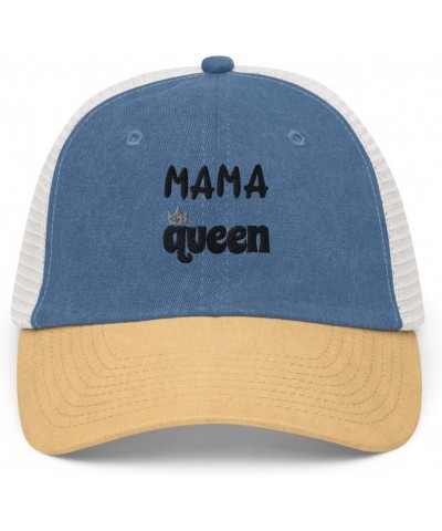 Mom Cap, Mama Queen, Pigment-Dyed Cap, Royal/Mustard/Stone, One Size $19.82 Baseball Caps