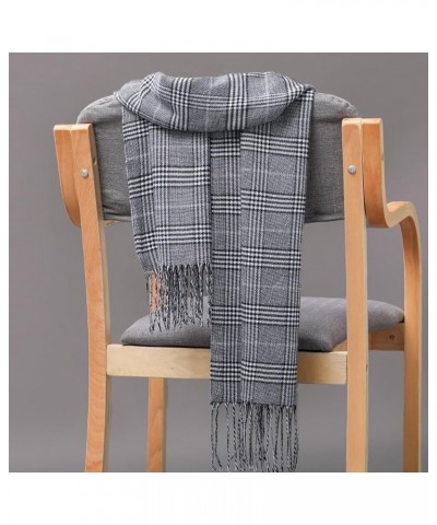 Classic Checked Scarf Teenagers Shawl Cashmere Like Scarf Women Winter Neck D $8.00 Scarves