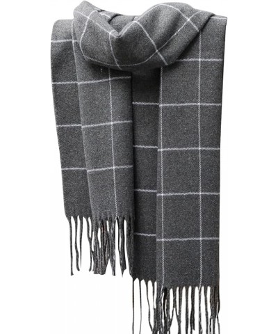 Classic Checked Scarf Teenagers Shawl Cashmere Like Scarf Women Winter Neck D $8.00 Scarves