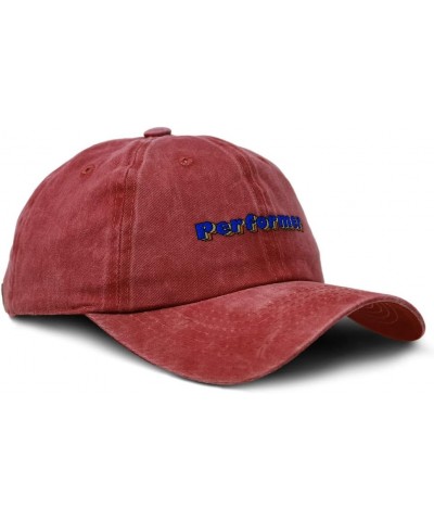 Soft Washed Baseball Cap Performer Cotton Dad Hats for Men & Women Red Design Only $15.65 Baseball Caps