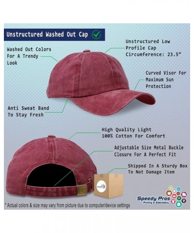 Soft Washed Baseball Cap Performer Cotton Dad Hats for Men & Women Red Design Only $15.65 Baseball Caps