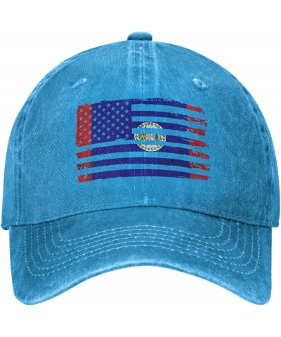 USA American Belize Flag Belizean Baseball Cap Blue $9.06 Baseball Caps