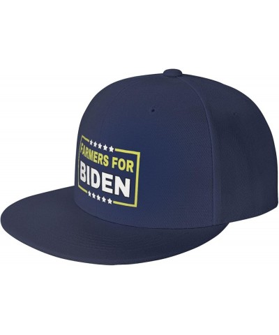 Farmers for Biden Flag Denim Hats Cowboy Knit hat Fisherman's hat Baseball Caps Navy Blue $18.34 Baseball Caps