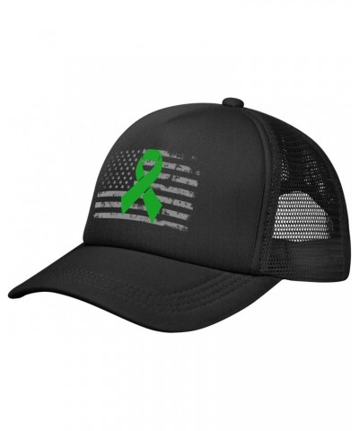 Green Ribbon Achalasia Awareness Baseball Cap Adjustable Casual Mesh Hats Duck Tongue Hat for Men Women32 $8.78 Baseball Caps