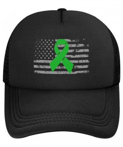 Green Ribbon Achalasia Awareness Baseball Cap Adjustable Casual Mesh Hats Duck Tongue Hat for Men Women32 $8.78 Baseball Caps