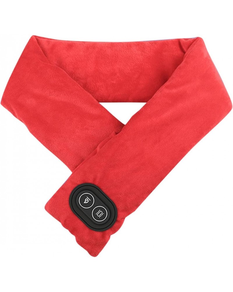 Christmas Heated Scarf for Men Women, Neck Heating Pad, 3 Temp Setings, USB Intelligent Heating Winter Scarf (F10-Red) $12.41...