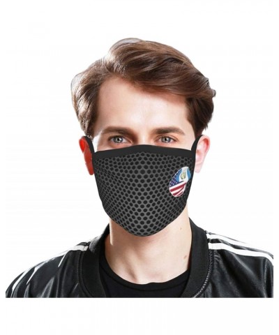 Yin Yang Flag Combination of America and Guatemala Face Mask 2 Pcs Face Cover Reusable Washable Breathable for Men Women Bala...