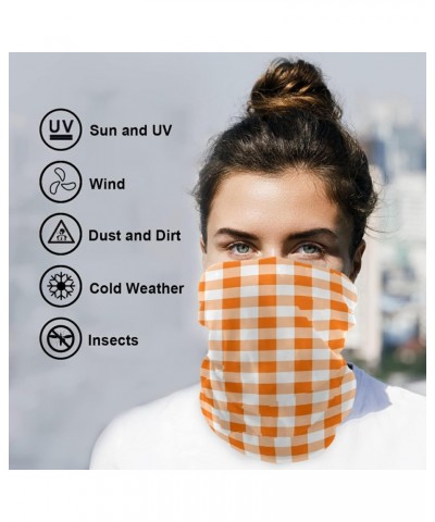 Seamless Bandana Orange Color Tablecloth Pattern Outdoor Scarf UV Resistence Sports Neck Balaclavas Headband Headwear Motorcy...