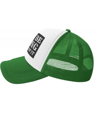 I May Be Wrong But I Doubt It Mesh Hat Men Women Baseball Cap Trucker Hat Green $13.19 Baseball Caps